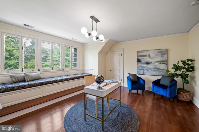 3 Devon Hill Rd Unit D4, Baltimore, MD 21210 - office with ornamental molding, wood finished floors, and baseboards