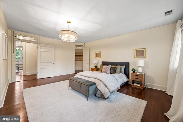 3 Devon Hill Rd Unit D4, Baltimore, MD 21210 - bedroom featuring dark wood-type flooring and baseboards
