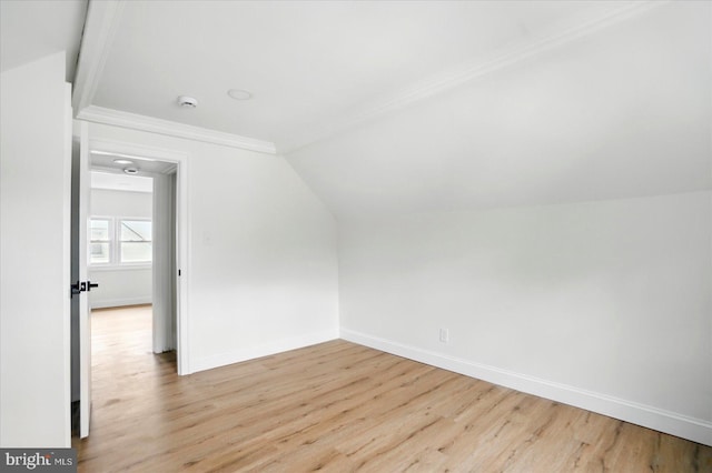 12 N Hawthorne Rd N, Middle River, MD 21220 - additional living space featuring light wood-style floors, baseboards, and lofted ceiling