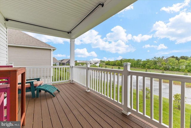 8051 Keystone Dr, Breinigsville, PA 18031 - wooden deck with a water view
