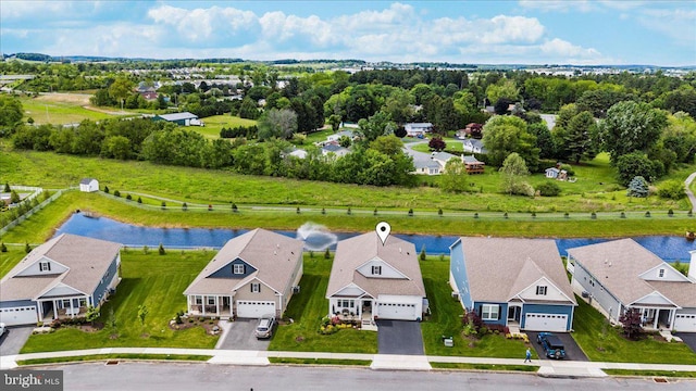 8051 Keystone Dr, Breinigsville, PA 18031 - aerial view of residential area featuring a large body of water