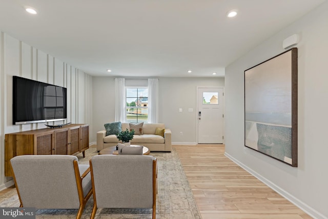 TBB Fontana Circle Whitehall Ii, Martinsburg, WV 25403 - living room featuring light wood-type flooring, recessed lighting, and baseboards