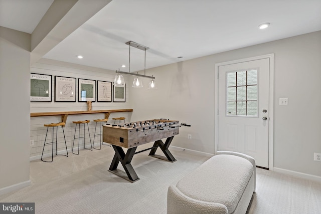TBB Fontana Circle Whitehall Ii, Martinsburg, WV 25403 - rec room with carpet, baseboards, and recessed lighting