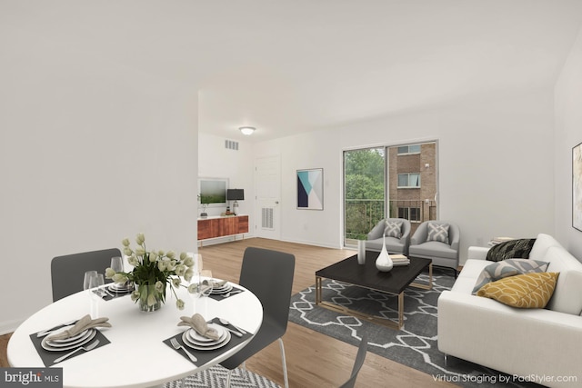 7056 Eastern NW Unit 308, Washington, DC 20012 - living room with wood finished floors and baseboards