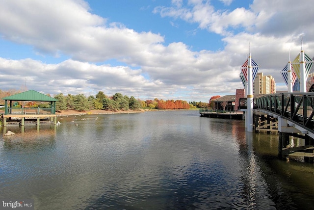 11500 Golden Post Ln, Gaithersburg, MD 20878 - dock area with a water view and a gazebo