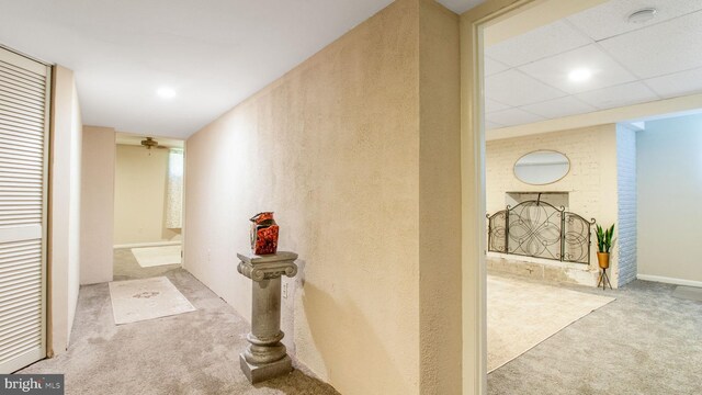 11500 Golden Post Ln, Gaithersburg, MD 20878 - hall with carpet and recessed lighting