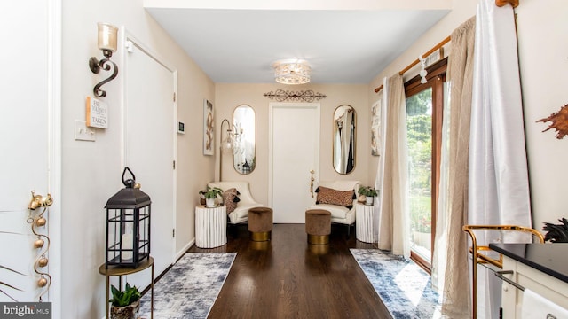 11500 Golden Post Ln, Gaithersburg, MD 20878 - entrance foyer with wood finished floors