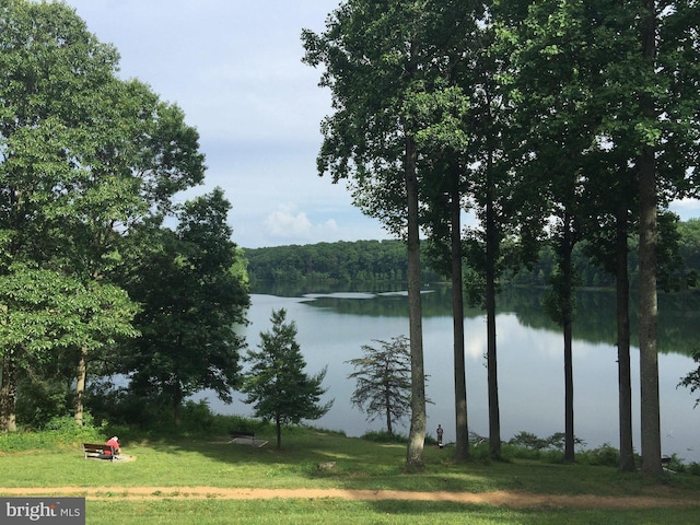11500 Golden Post Ln, Gaithersburg, MD 20878 - water view featuring a heavily wooded area