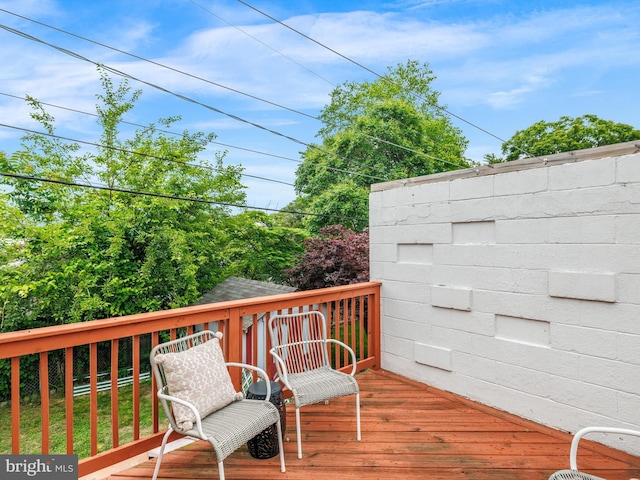 8579 Main Ave, Pasadena, MD 21122 - view of wooden deck