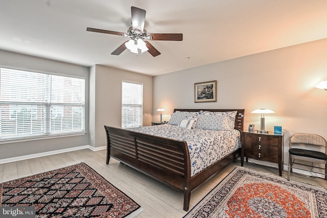 15255 Leicestershire St, Woodbridge, VA 22191 - bedroom featuring wood finished floors, baseboards, and a ceiling fan