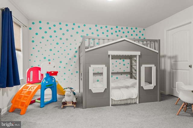 255 Summit Ave, Conshohocken, PA 19428 - carpeted bedroom featuring wallpapered walls