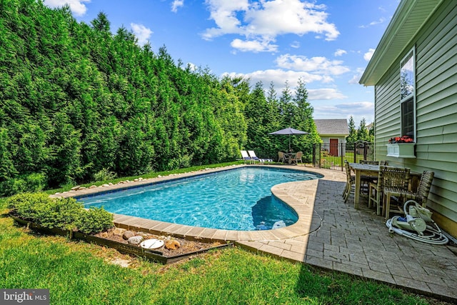 1165 Fulling Mill Ln, Haddon Heights, NJ 08035 - swimming pool featuring a patio area