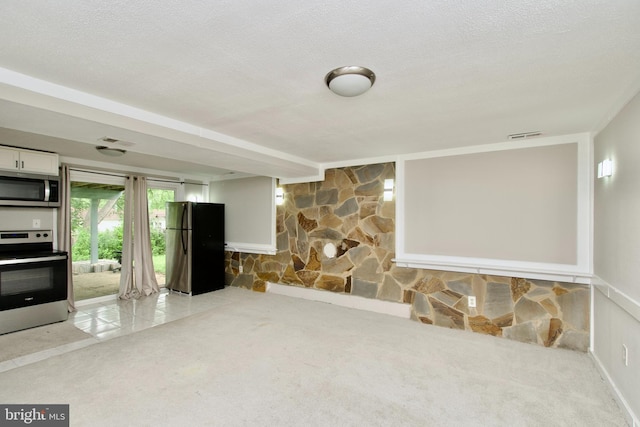 13732 Moccasin Ct, Woodbridge, VA 22193 - unfurnished living room with carpet flooring and a textured ceiling