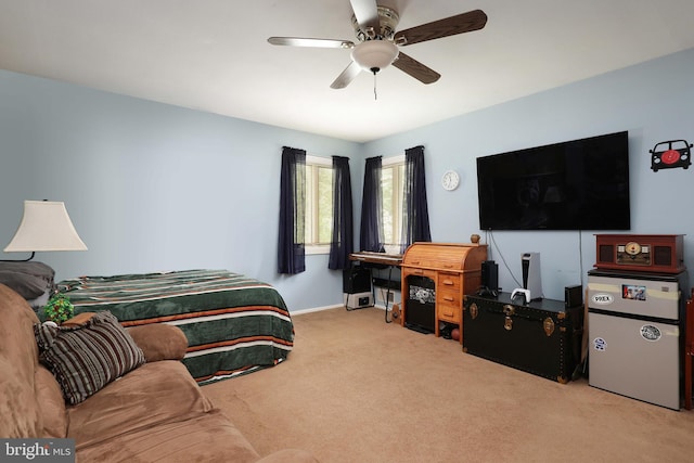 101 Chelsea Ave, Pine Beach, NJ 08741 - bedroom with carpet floors, ceiling fan, and baseboards
