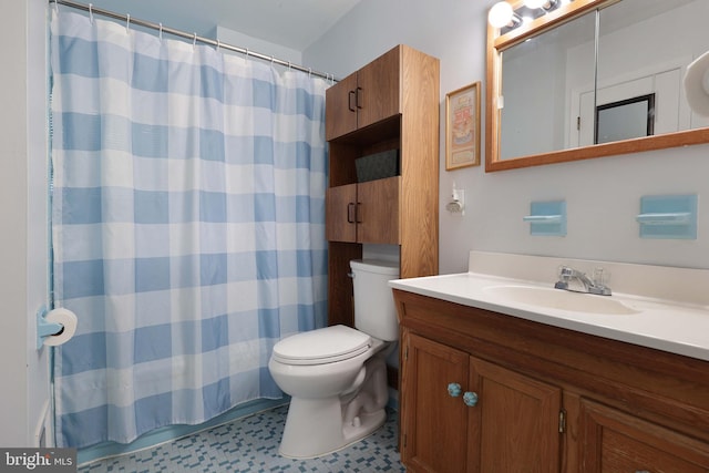 101 Chelsea Ave, Pine Beach, NJ 08741 - full bathroom with vanity, toilet, and a shower with shower curtain