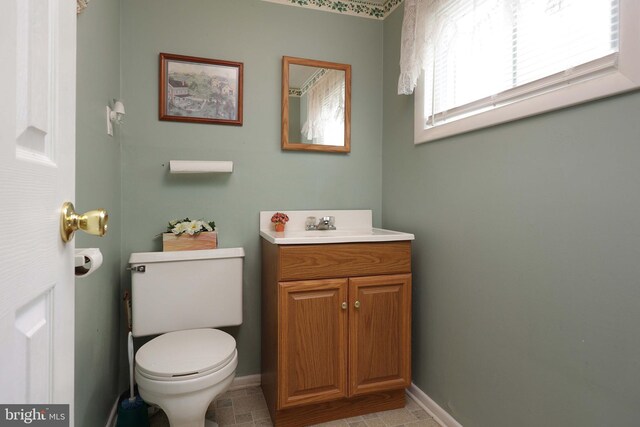 101 Chelsea Ave, Pine Beach, NJ 08741 - half bathroom with toilet, vanity, and baseboards