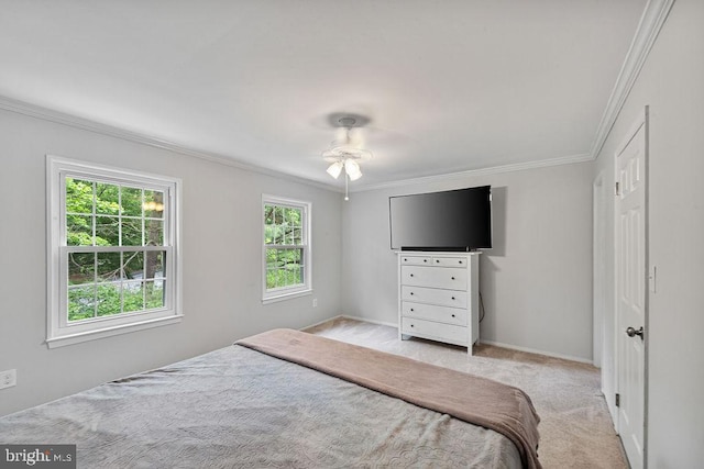 20429 Ambassador Ter Unit 20429, Germantown, MD 20874 - bedroom with crown molding, carpet floors, ceiling fan, and baseboards