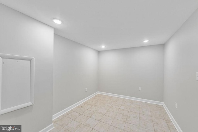 20429 Ambassador Ter Unit 20429, Germantown, MD 20874 - spare room with recessed lighting, baseboards, and tile patterned floors