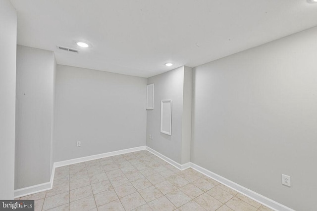 20429 Ambassador Ter Unit 20429, Germantown, MD 20874 - spare room with recessed lighting, baseboards, and light tile patterned floors