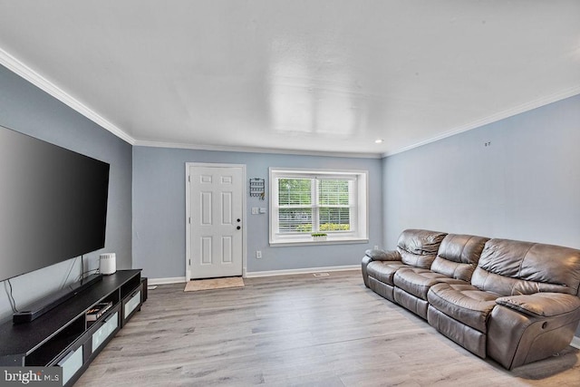 20429 Ambassador Ter Unit 20429, Germantown, MD 20874 - living room with ornamental molding, wood finished floors, and baseboards
