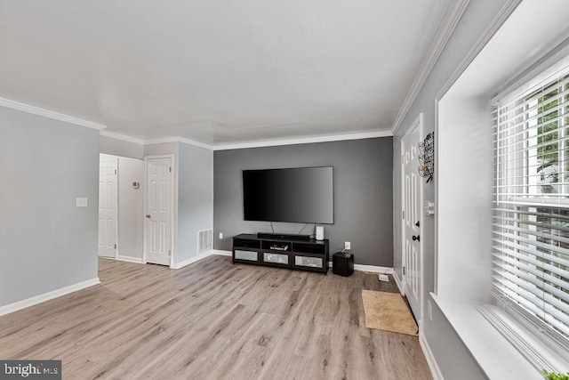 20429 Ambassador Ter Unit 20429, Germantown, MD 20874 - living area featuring wood finished floors, baseboards, and crown molding