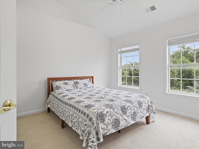 2642 Logan Wood Dr, Herndon, VA 20171 - bedroom featuring carpet flooring, multiple windows, lofted ceiling, and baseboards