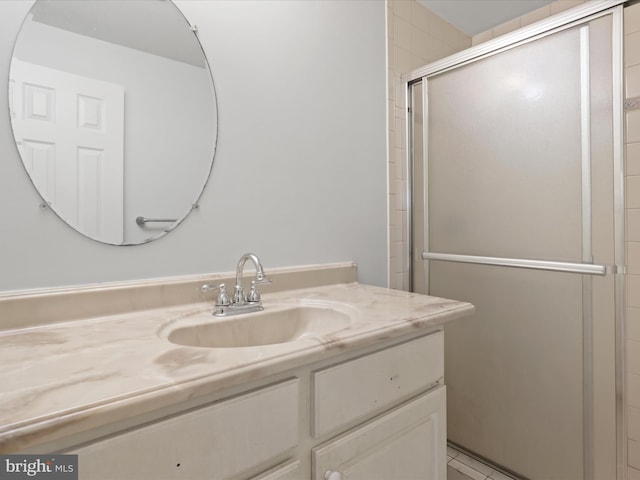 2642 Logan Wood Dr, Herndon, VA 20171 - bathroom featuring vanity and a shower stall