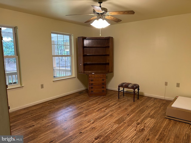76 Red Burke Ct, Front Royal, VA 22630 - unfurnished room with wood finished floors and a ceiling fan