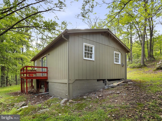 153 Bear Track Rd, Augusta, WV 26704 - view of property exterior with a wooden deck