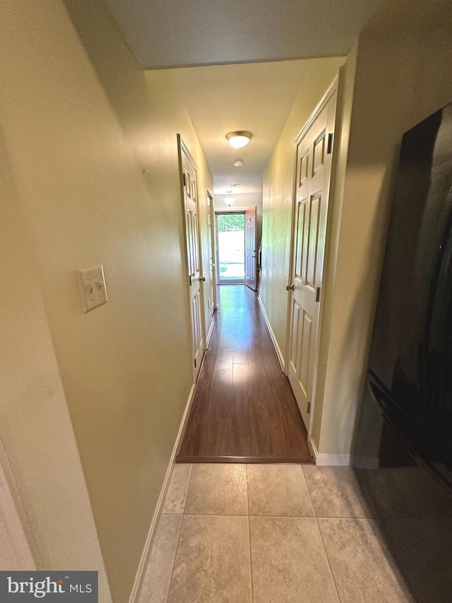 413 Park View Dr, Harrisburg, PA 17110 - corridor featuring baseboards and tile patterned flooring
