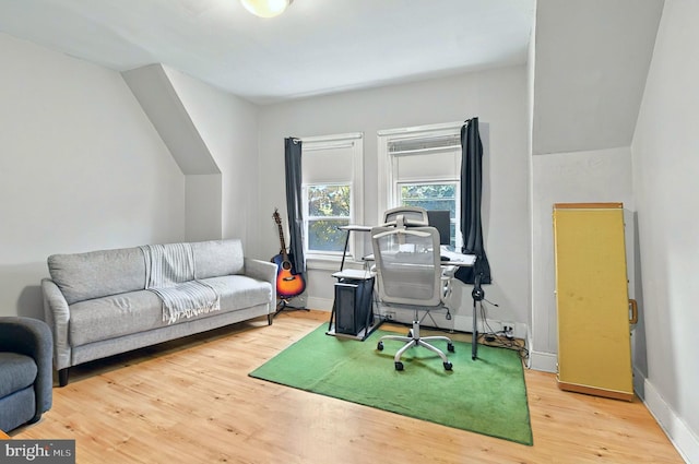 134 N Plum St, Lancaster, PA 17602 - home office featuring wood finished floors and baseboards