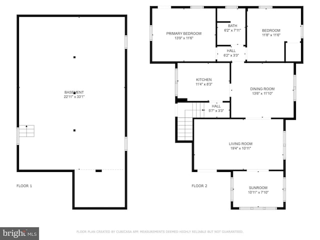 27 E Groveland Ave, Somers Point, NJ 08244 - floor plan / room layout