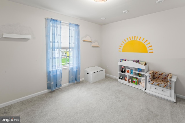 138 Merseyside Dr, Woolwich Twp, NJ 08085 - rec room with carpet flooring and baseboards