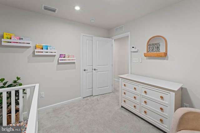 138 Merseyside Dr, Woolwich Twp, NJ 08085 - bedroom featuring light carpet, baseboards, and recessed lighting