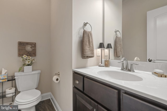 500 Prince George Dr, Lancaster, PA 17601 - bathroom featuring toilet, vanity, and baseboards