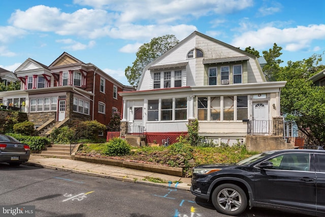 36 N Millbourne Ave, Upper Darby, PA 19082 - view of front of property with a gambrel roof and stairway