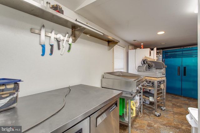 12133 Neale Sound Dr, Cobb Island, MD 20625 - basement featuring stone finish floors and recessed lighting