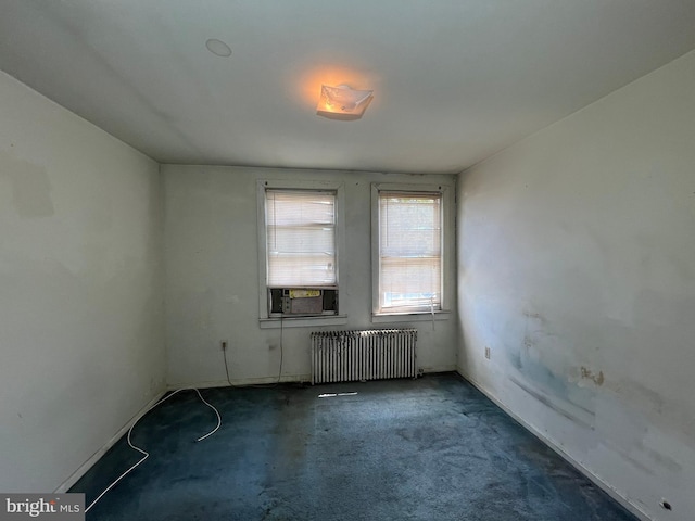 510 62nd Ave, Capitol Heights, MD 20743 - unfurnished room with radiator heating unit, carpet, and cooling unit