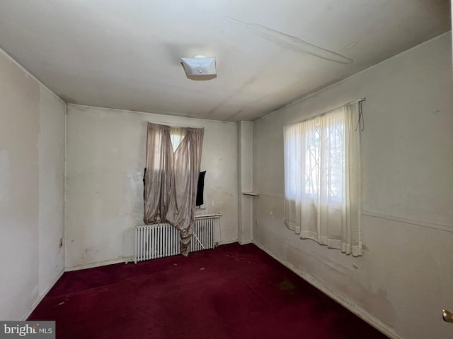 510 62nd Ave, Capitol Heights, MD 20743 - carpeted empty room featuring radiator and baseboards