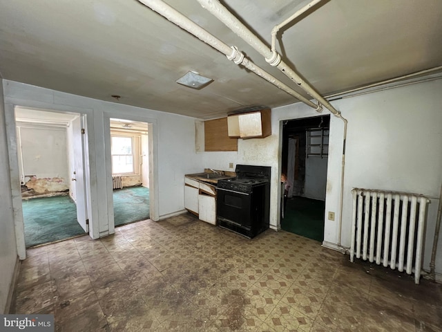 510 62nd Ave, Capitol Heights, MD 20743 - kitchen featuring radiator and black gas stove