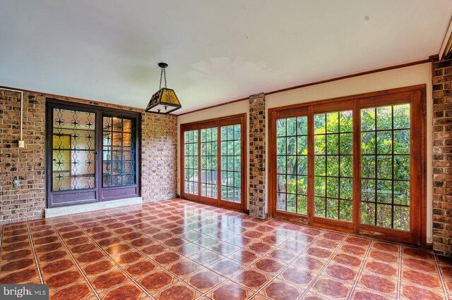 7423 Round Hill Rd, Frederick, MD 21702 - unfurnished sunroom with french doors and plenty of natural light
