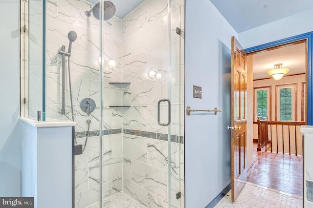 7423 Round Hill Rd, Frederick, MD 21702 - full bathroom featuring a marble finish shower