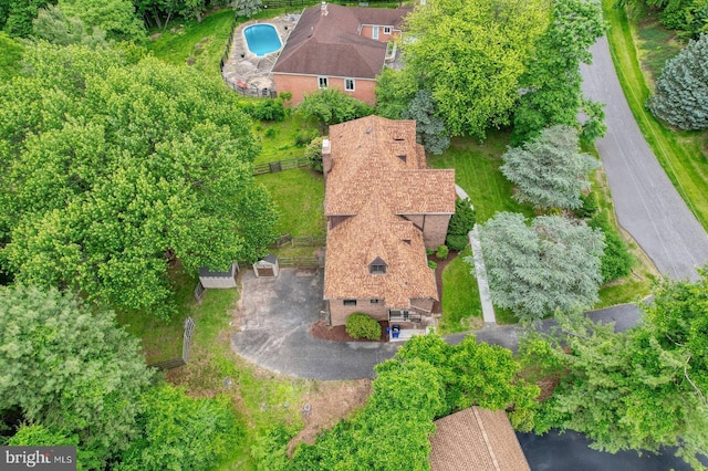7423 Round Hill Rd, Frederick, MD 21702 - view from above of property
