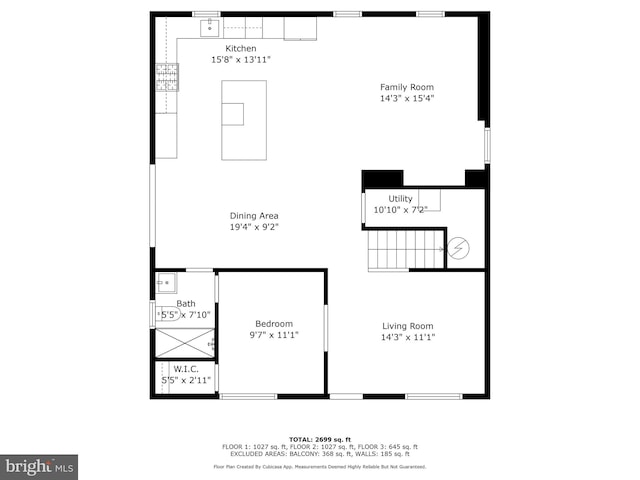 2007 S Joyce St, Arlington, VA 22202 - room layout