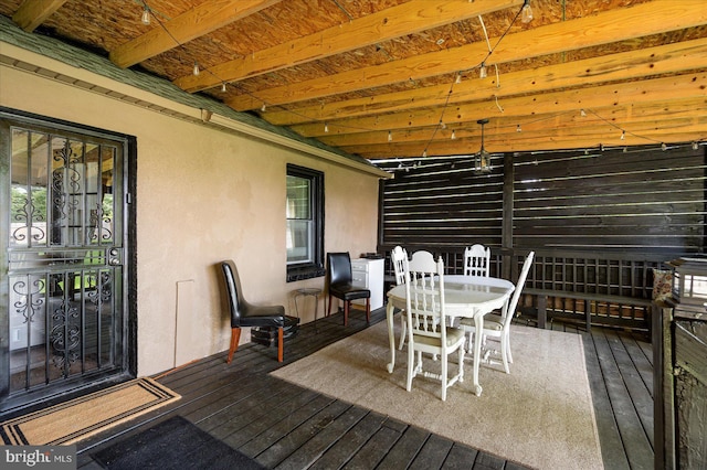 4406 Furley Ave, Baltimore, MD 21206 - deck featuring outdoor dining area