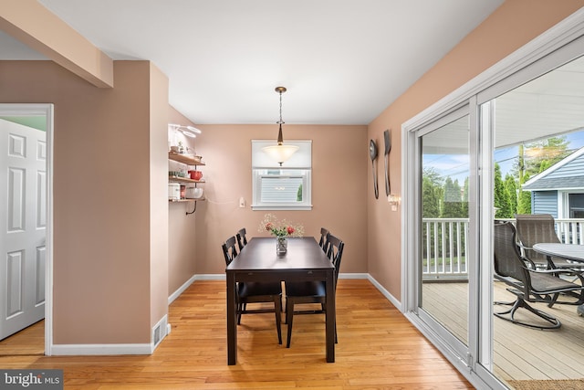 428 Hampshire Dr, Broomall, PA 19008 - dining room featuring light wood-style floors and baseboards