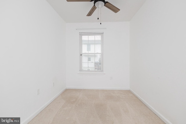 103 Stadium Cir, Inwood, WV 25428 - unfurnished room featuring a ceiling fan, baseboards, and light carpet