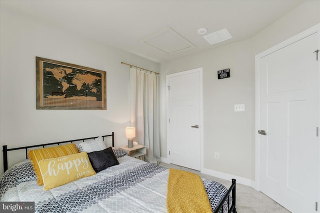 118 Fletcher Cir, Middletown, DE 19709 - bedroom featuring attic access, carpet, and baseboards