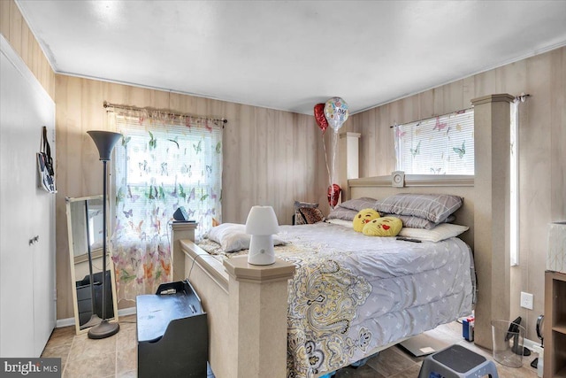 96 Messenger Ln, Willingboro, NJ 08046 - bedroom with wooden walls