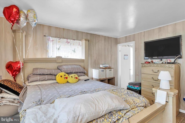 96 Messenger Ln, Willingboro, NJ 08046 - bedroom with wood walls and crown molding